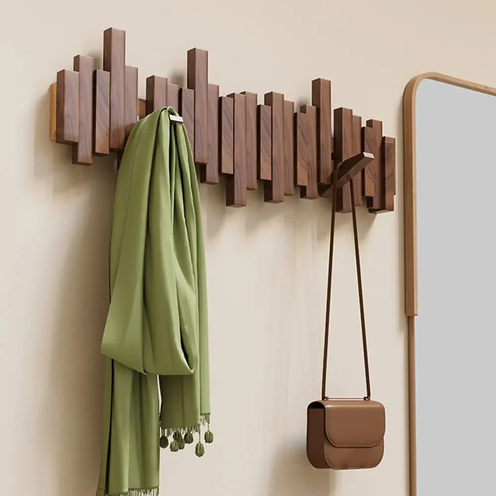 WoodFlex - Stilvolle Holzgarderobe mit flexiblen Magnethaken